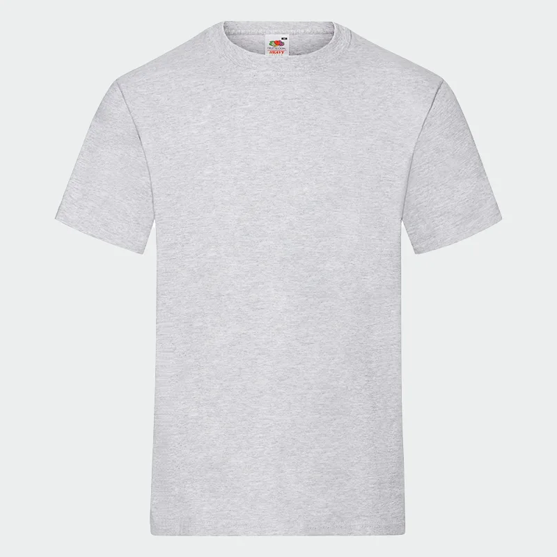 Majica Fruit of the Loom HEAVY T, barva siva melirana