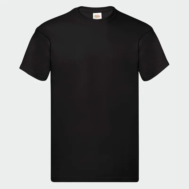 Majica Fruit of the Loom ORIGINAL T, črna barva