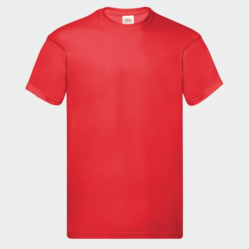 Majica Fruit of the Loom ORIGINAL T, rdeča barva