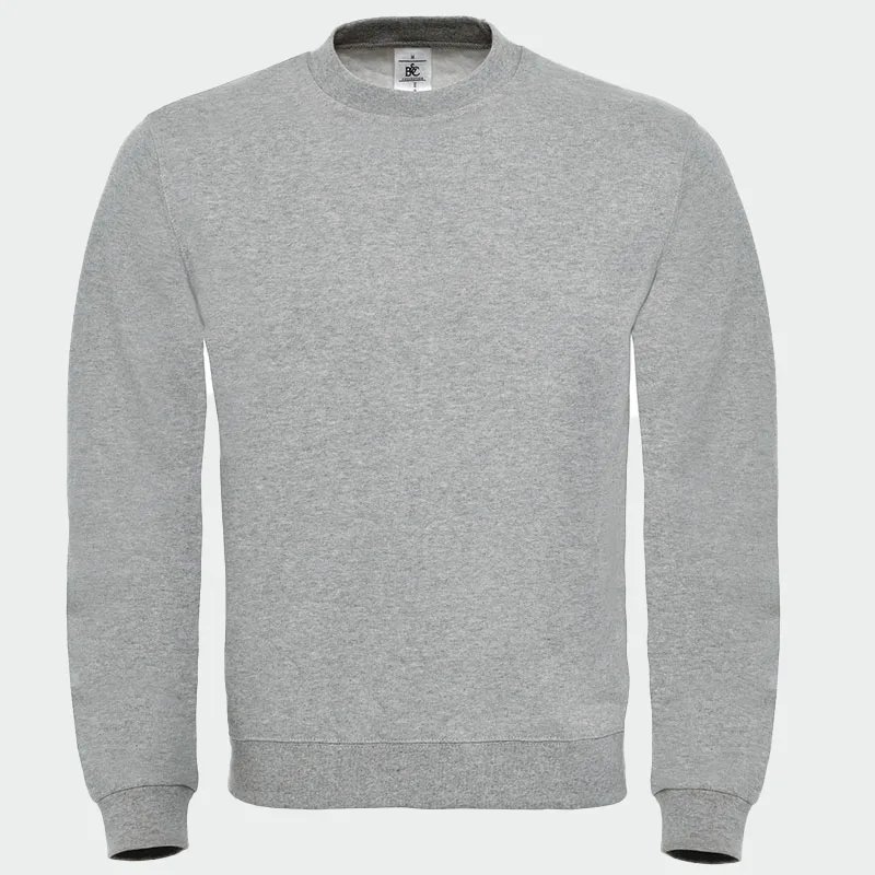 Majica z dolgimi rokavi iz kolekcije B&C, ID.202, barva siva melirana, velikost 2XL