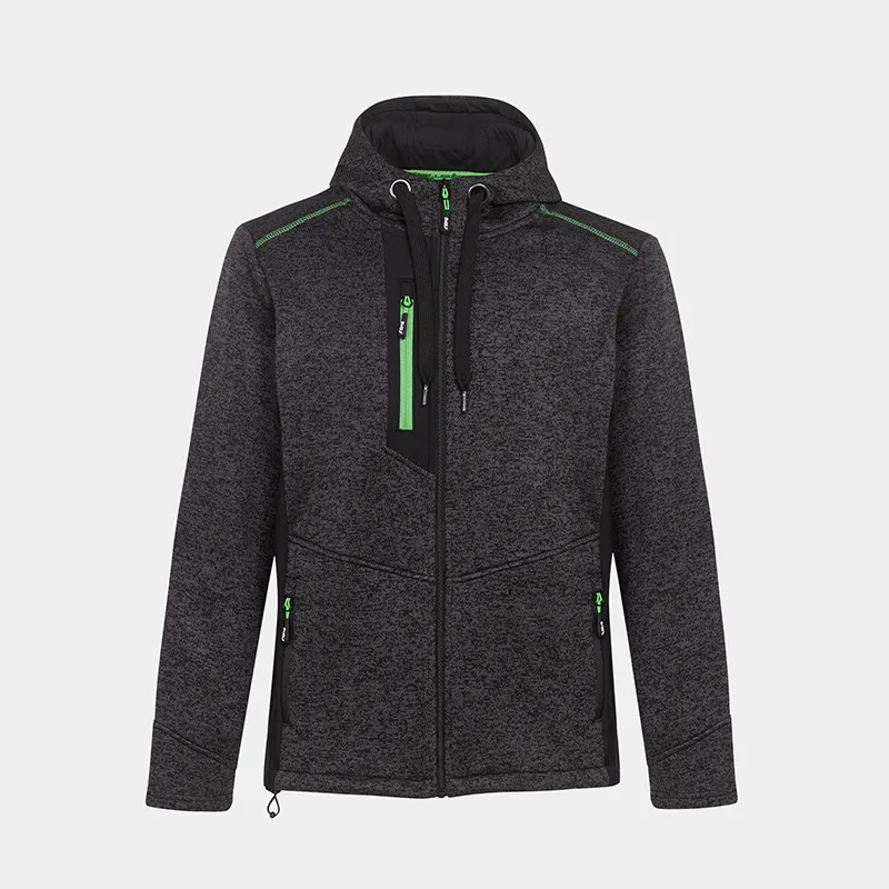 Majica z zadrgo BWOLF NORD Hoodie, barva siva melirana, velikost XL