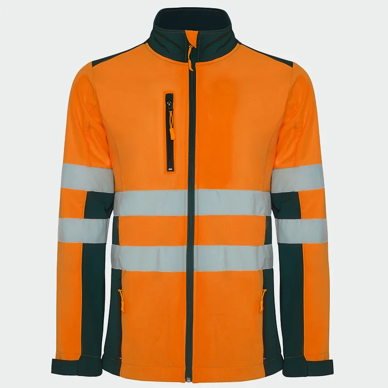 Hi Vis Softshell jakna Roly ANTARES HV, oranžna barva