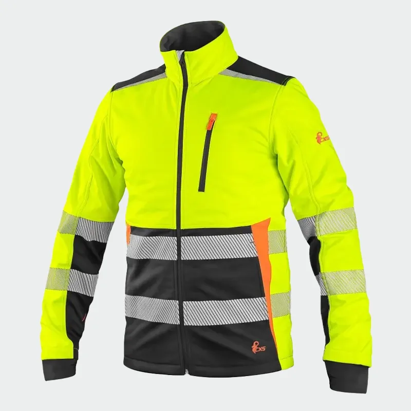 Hi Vis Softshell jakna CXS BENSON HV Softshell  rumene barve