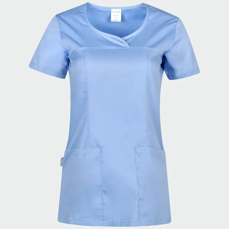 Operacijska bluzka Bwell INES, barva Medical Blue, velikost 3XL
