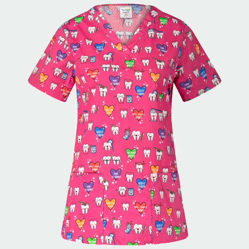 Bwell BAMBINA majica s kratkimi rokavi z motivom »Teeths«, velikost 3XL