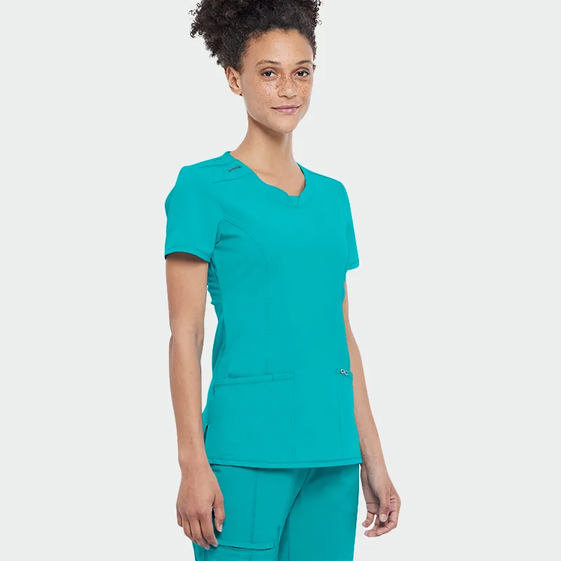 Delovna bluzka CHEROKEE INFINITY CKE2624A, barva turkizna, velikost 3XL