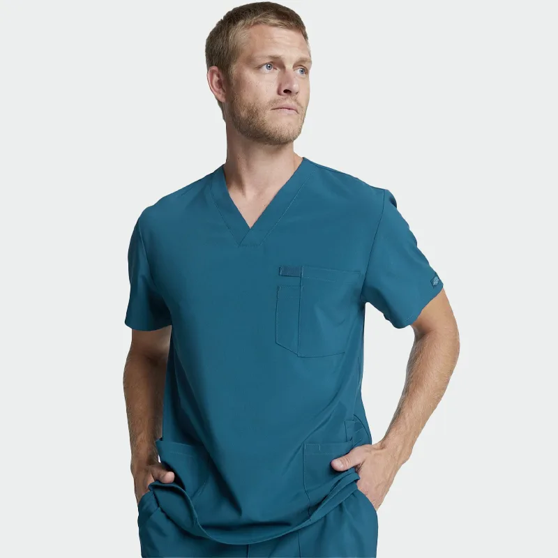 Delovna majica Dickies DICKIES DKE645, barva Caribbean Blue, velikost XS