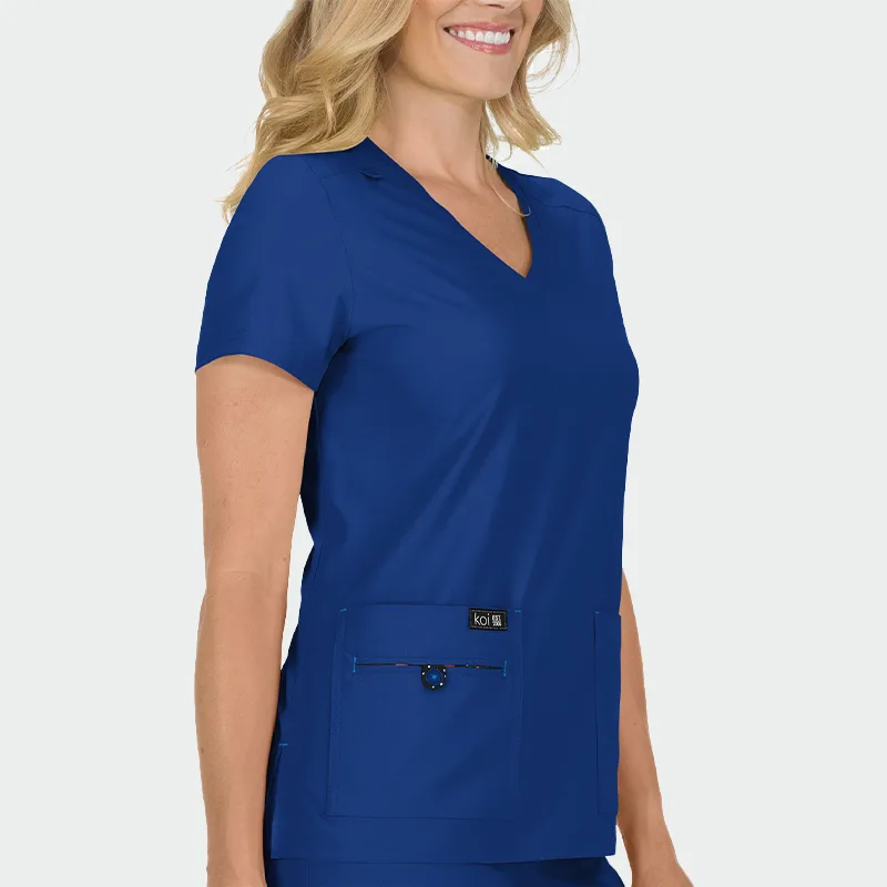 Delovni jopič KOI Design BASICS 373, barva Galaxy Blue, velikost 2XS