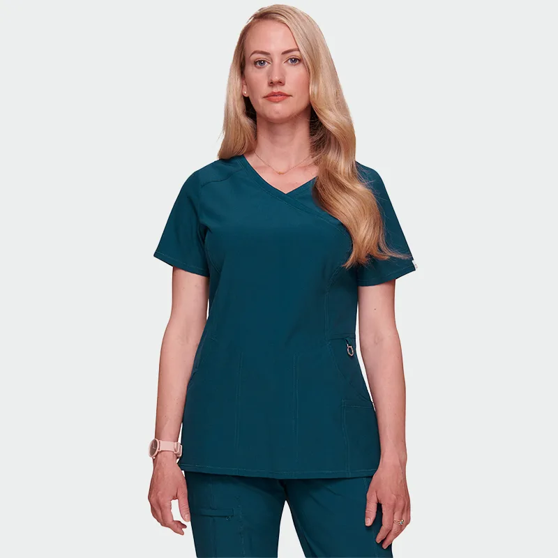 Majica za zdravstvene delavce CHEROKEE INFINITY CKE2625A, barva Caribbean Blue, velikost L