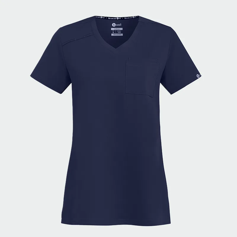 Delovna bluzka Bwell AURELIA Tunic, barva: temno modra, velikost: XL