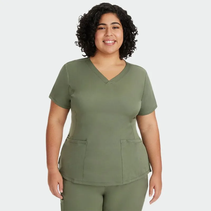 Scrub top Healing Hands HH MONICA, olivna barva, velikost XS
