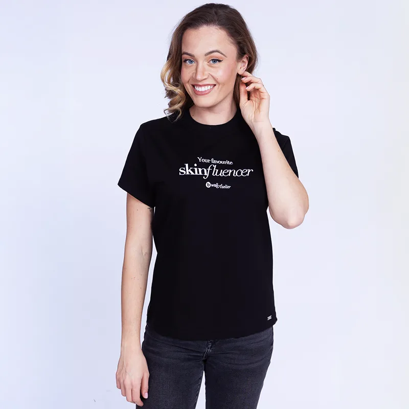 Majica Bwell Atelier SkinFluencer, črna barva