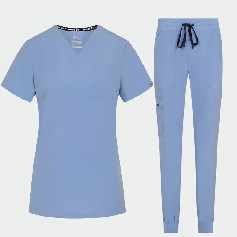 Komplet za piling Bwell NAOMI, barva Medical Blue, velikost S