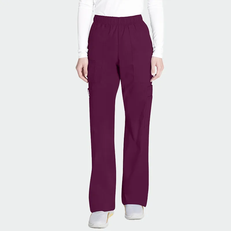 Delovne hlače CHEROKEE CORE STRETCH WWE4005  Vinska barva, velikost 2XL
