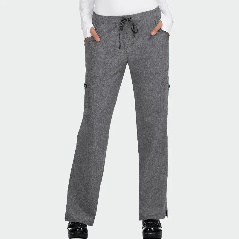 Hlače za zdravstveno osebje KOI Design BASICS 731, barva siva melirana, velikost 3XL