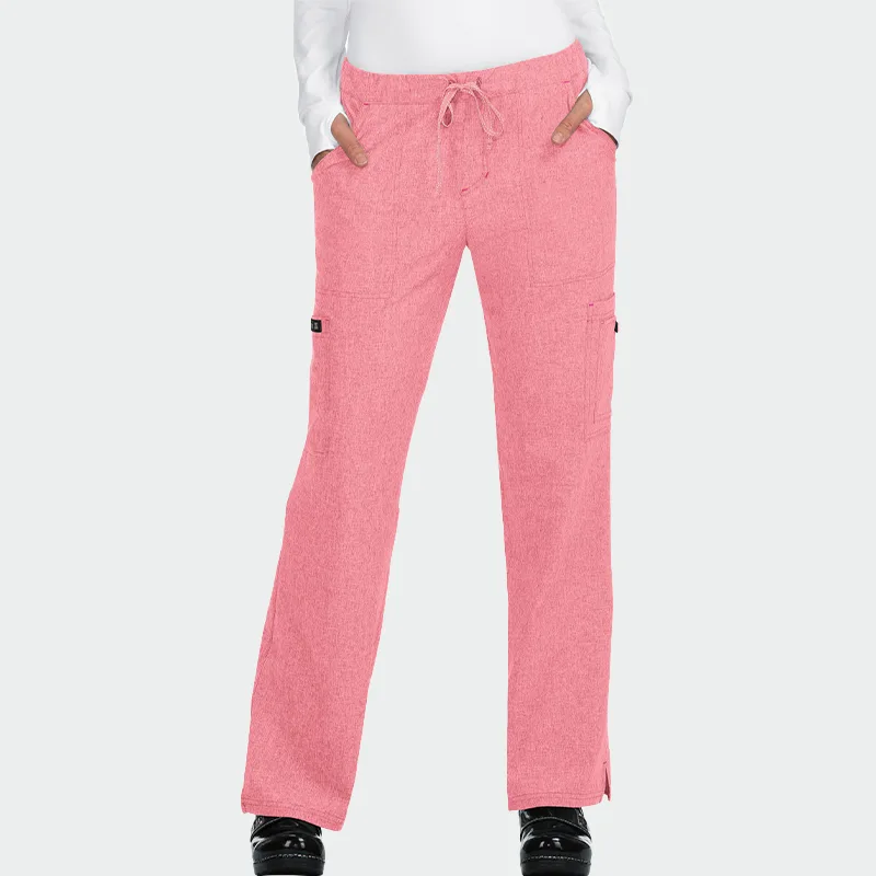 Hlače za zdravstveno osebje KOI Design BASICS 731, barva Heather Soft Pink, velikost 3XL