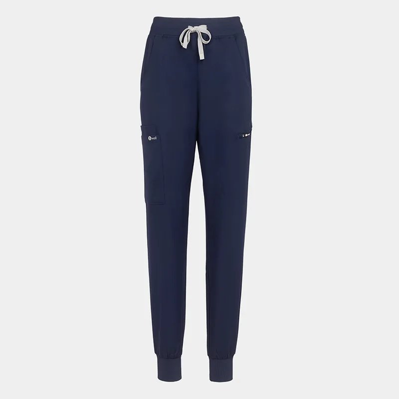 Delovne hlače Bwell AURELIA Jogger, barva: temno modra, velikost 3XL