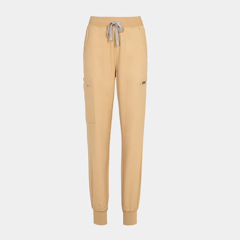 Delovne hlače Bwell AURELIA Jogger, barva Latte, velikost 2XL