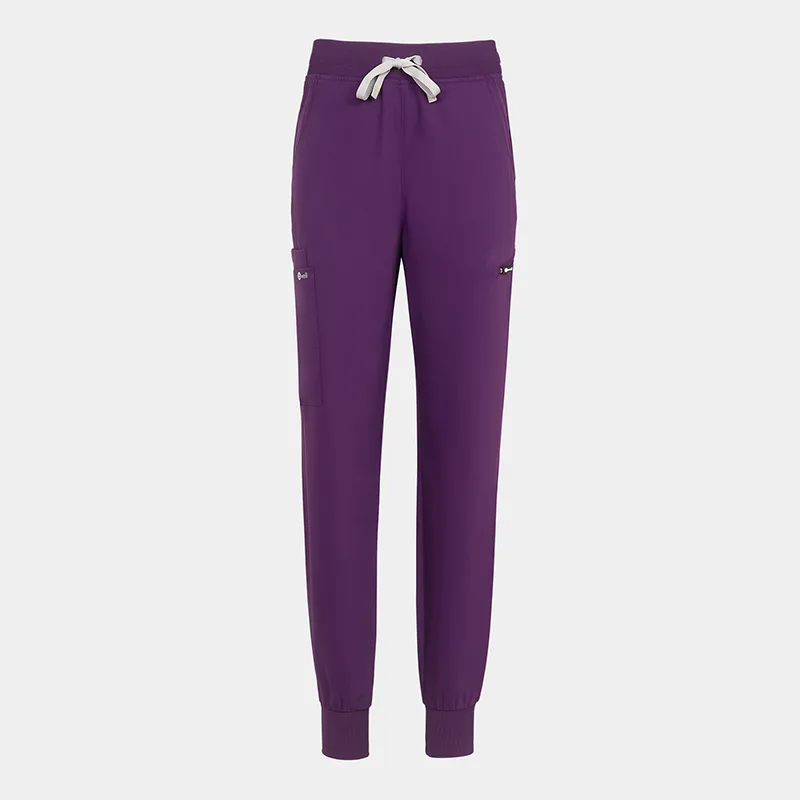 Hlače za šport Bwell AURELIA Jogger, barva jajčevca, velikost XS