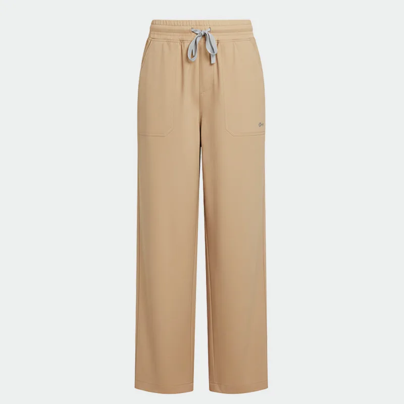 Hlače za zdravstveno osebje Bwell AURELIA Straight, barva Latte, velikost 2XL