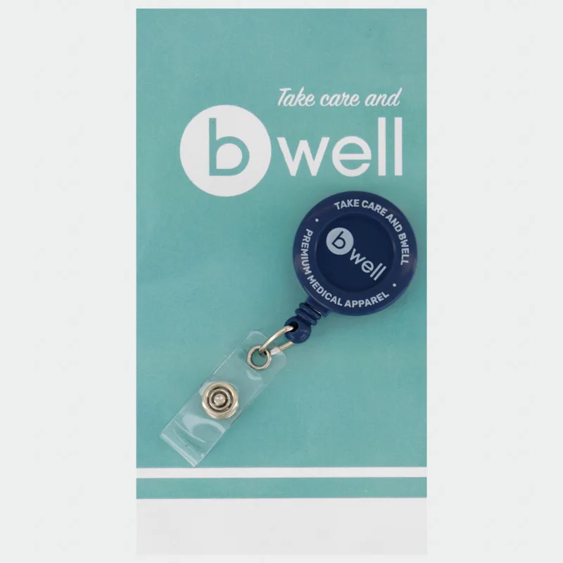 Nosilec za izkaznico Bwell BADGE, barva: temno modra