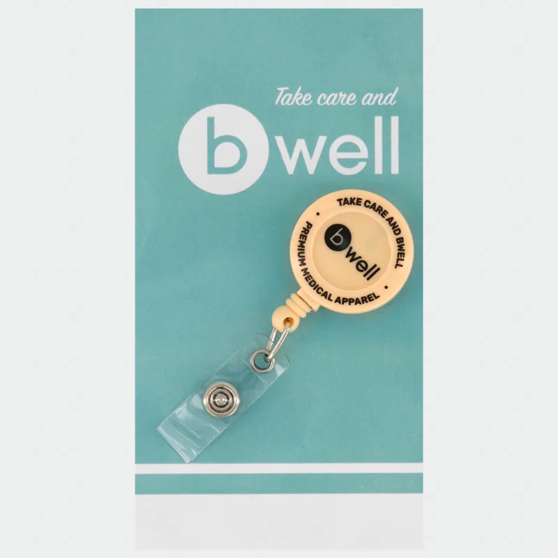 Nosilec za izkaznico Bwell BADGE, krem barva