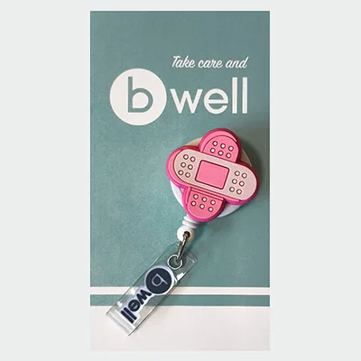 Nosilec za izkaznice Bwell BADGE  natisnjen našitek