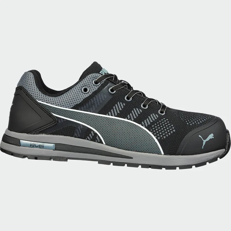 Nizki delovni čevlji s kapico za prste Puma ELEVATE Low S1P, črni