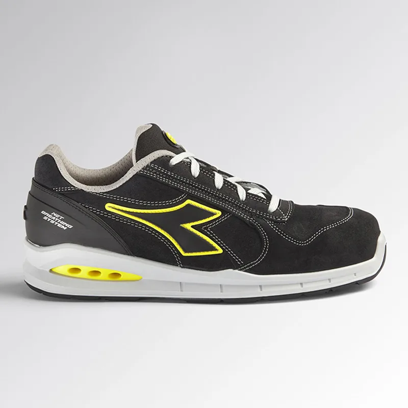 Nizki delovni čevlji s kapico za prste Diadora RUN NET AIRBOX Low S3, črni