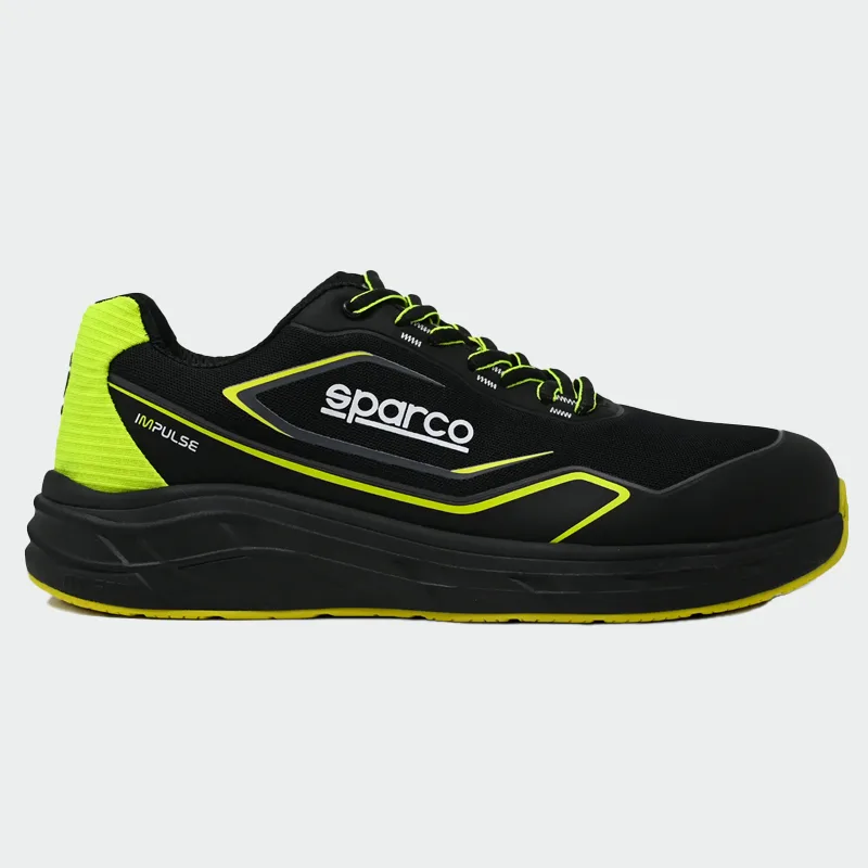 Nizki delovni čevlji s kapico na prstih Sparco IMPULSE LUTON LOW S1PS, črna barva