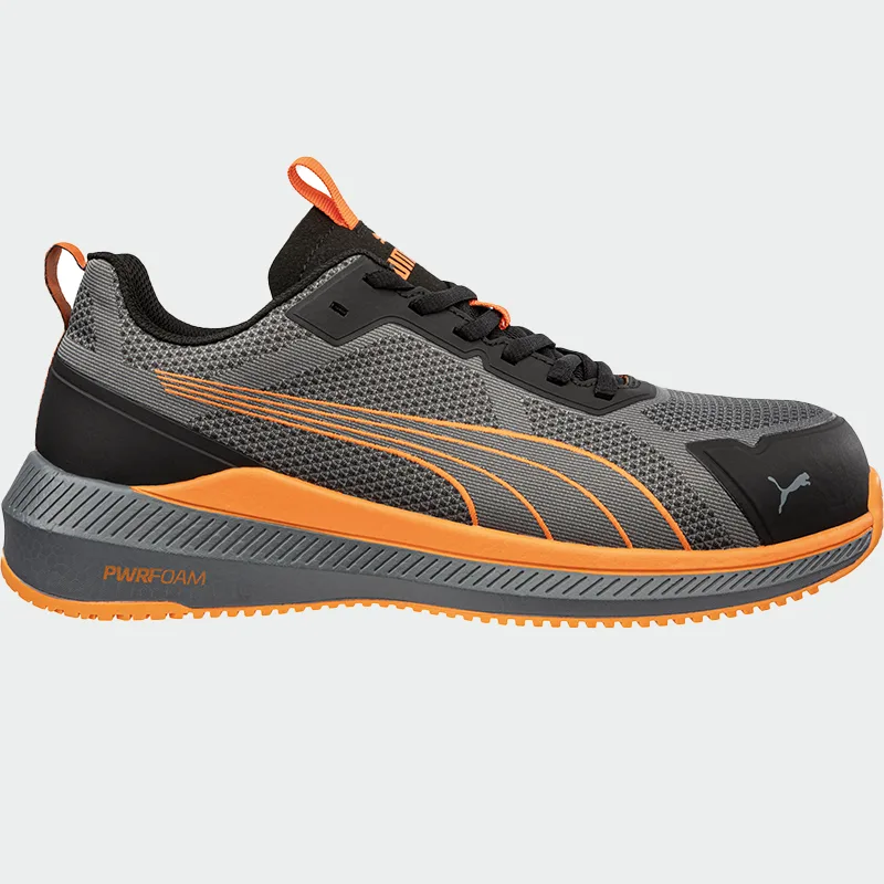 Nizki delovni čevlji s kapico za prste Puma SLIDE LOW S1PS, siva barva