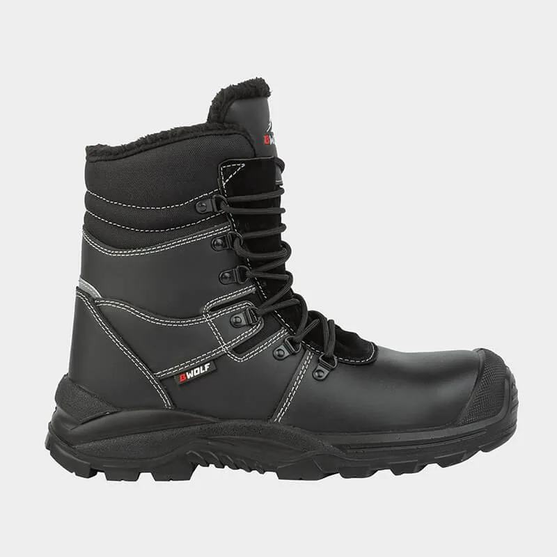 Delovni čevlji z zaščitno kapico BWOLF GRIZZLY Hi S3, črni