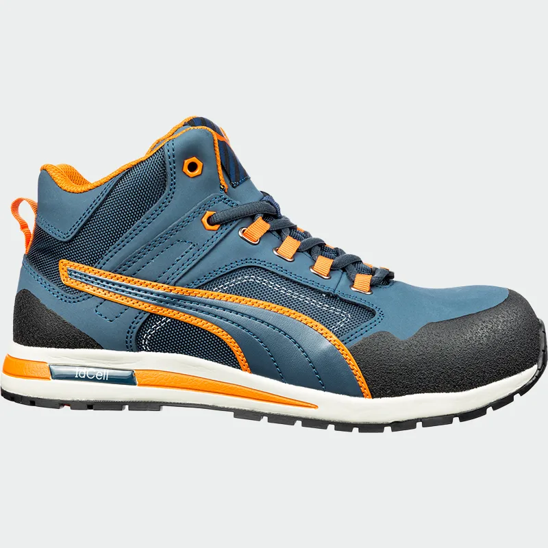 Delovni čevlji z zaščitno kapico Puma CROSSTWIST Mid S3, modre barve