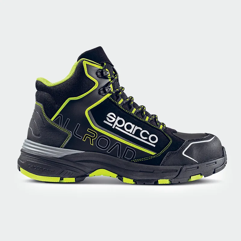 Delovni čevlji z zaščitno kapico za prste Sparco MOTEGI Mid S3, črni