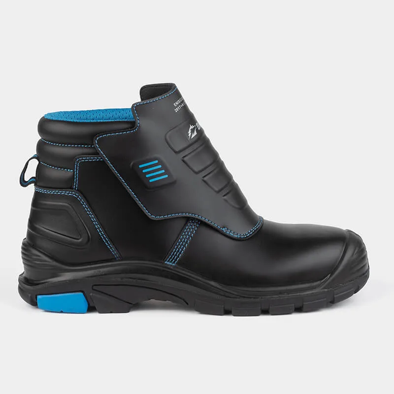 Delovni čevlji za varilce z zaščitno kapico BWOLF WELDER Pro HI S3, črni, velikost 40