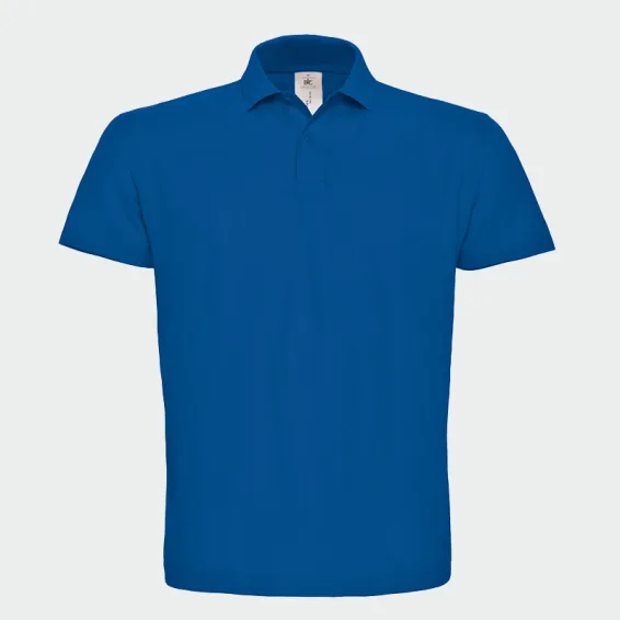 Polo majica iz kolekcije B&C, ID.001, barva kraljevsko modra, velikost L