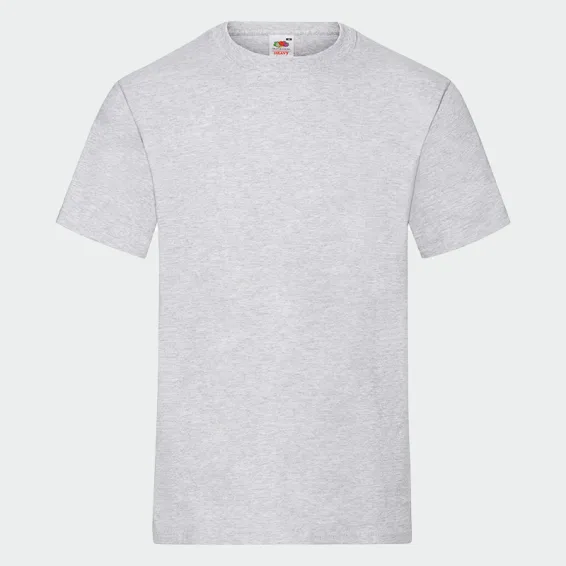 Majica Fruit of the Loom HEAVY T, barva siva melirana