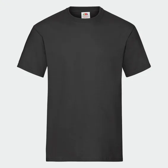 Majica Fruit of the Loom HEAVY T, črna barva