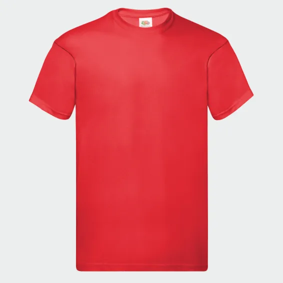 T-shirt Fruit of the Loom ORIGINAL T  Red color