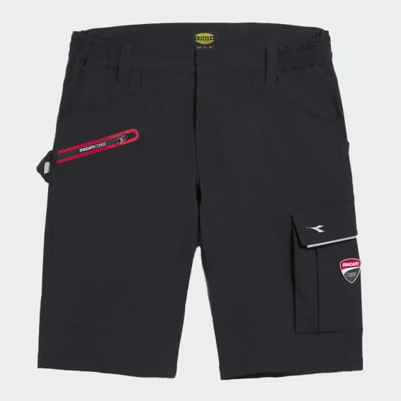 Delovne kratke hlače Diadora BERMUDA DUCATI, črne barve