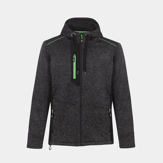 Majica z zadrgo BWOLF NORD Hoodie  v barvi sive melange