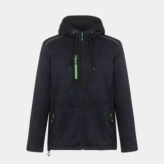 Majica z zadrgo BWOLF NORD Hoodie, barva: modra melirana