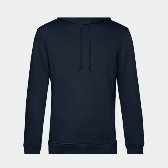 Majica s kapuco iz kolekcije B&C INSPIRE, barva: temno modra