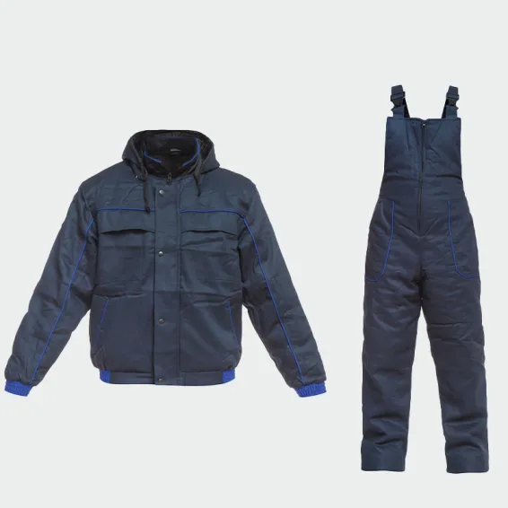 Zimski delovni komplet BWOLF TORNADO, barva temno modra, velikost 4XL