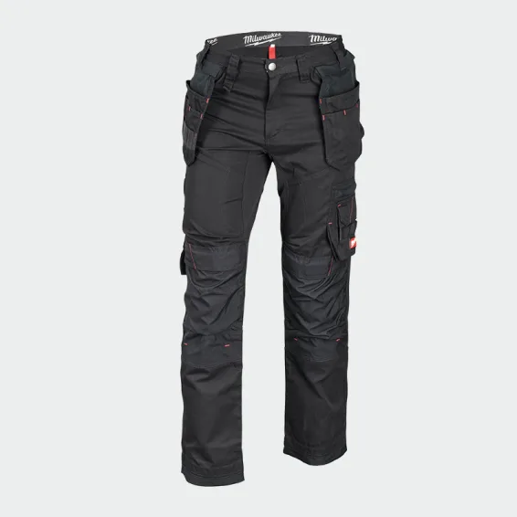 Zimske delovne hlače MILWAUKEE FREEFLEX TROUSERS  Črne barve, velikost 58