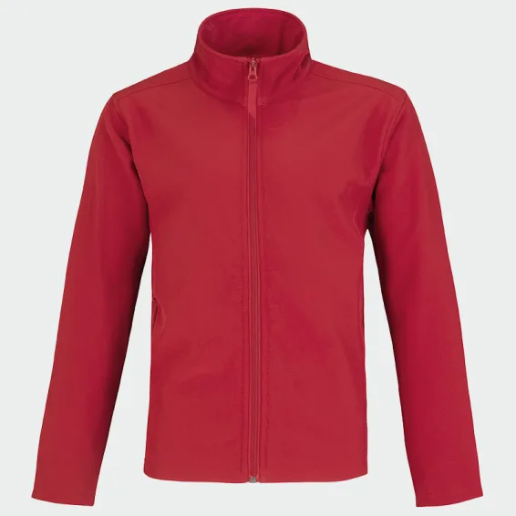 Softshell jakna iz kolekcije B&C, ID.701, rdeča barva, velikost 2XL