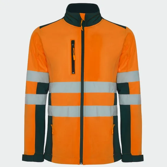 Hi Vis Softshell jakna Roly ANTARES HV, oranžna barva