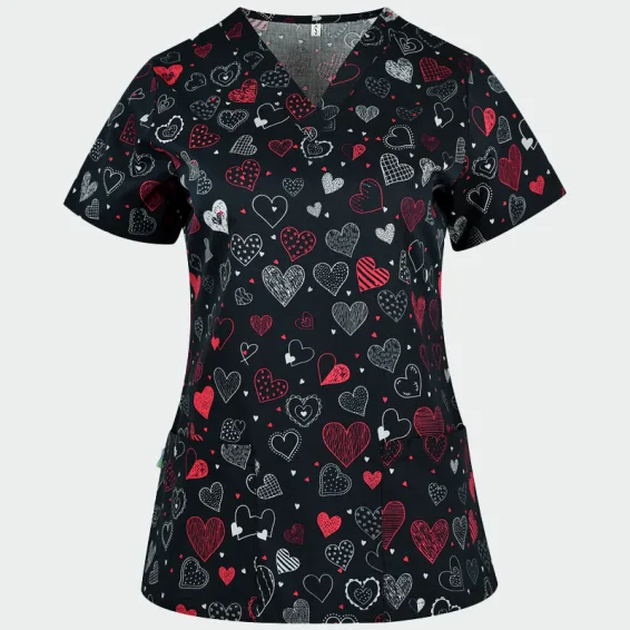 Majica Bwell za deklice z motivom Dark Hearts