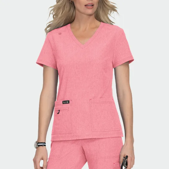 Majica za čiščenje KOI Design BASICS 373, barva Heather Soft Pink