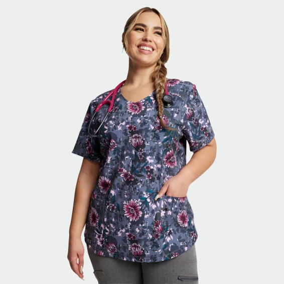 Delovna majica Dickies DK623 z natisnjenim motivom »Flor-get About It«
